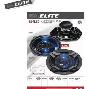 Parlantes boss elite 500 watts